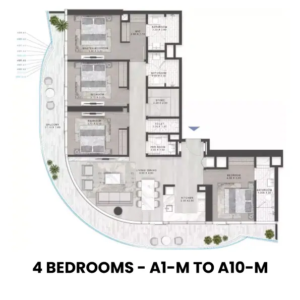 Volta by Damac — Floor plan 4