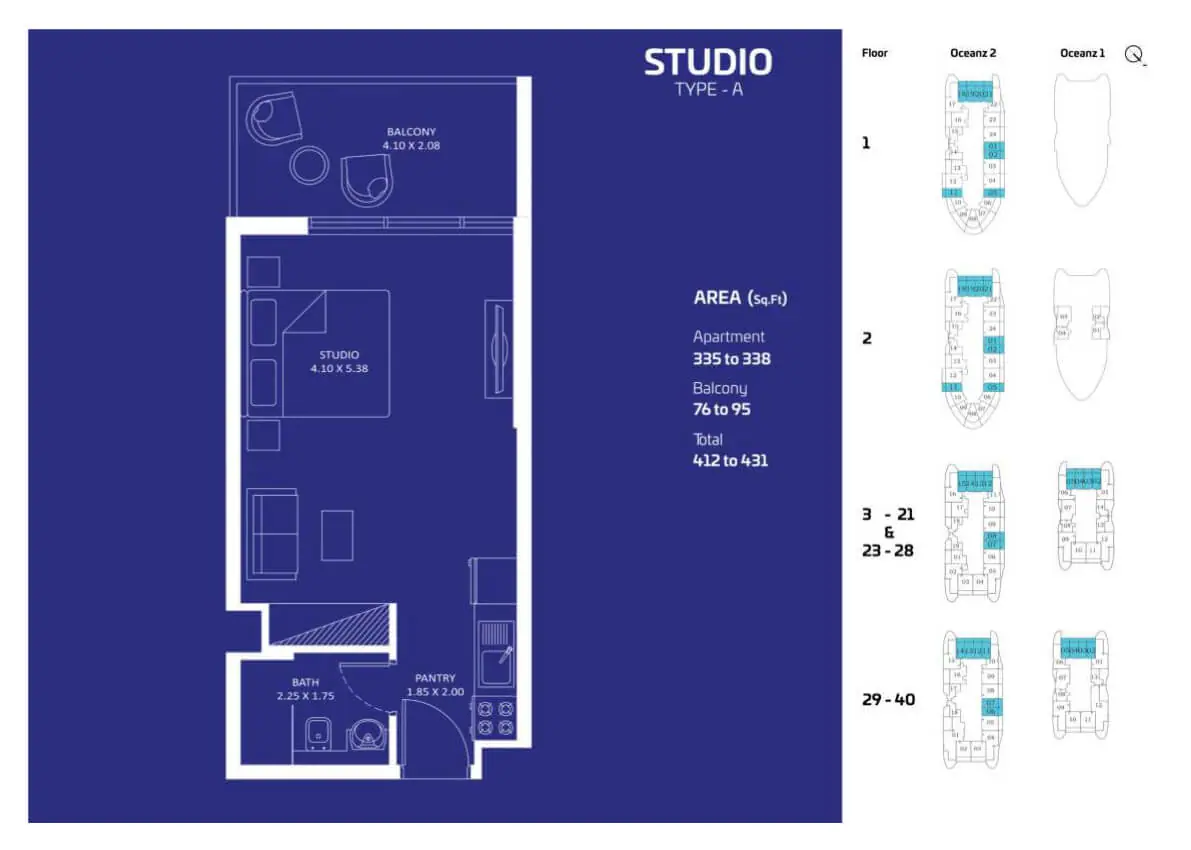Oceanz by Danube — Floor plan 1