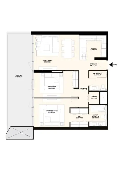 Naya at District One — 2 bedroom