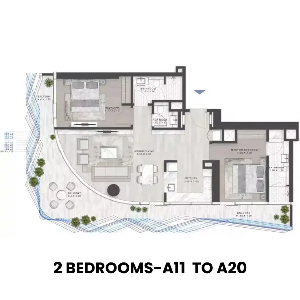Volta by Damac — Floor plan 2